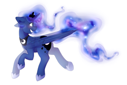 Size: 1024x683 | Tagged: safe, artist:misocosmis, princess luna, g4, female, happy, smiling, solo