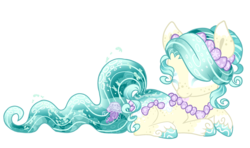 Size: 2450x1450 | Tagged: safe, artist:rainjay-xx, oc, oc only, original species, eyes closed, solo