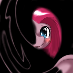 Size: 1000x1000 | Tagged: safe, artist:ushiro no kukan, pinkie pie, g4, crying, pinkamena diane pie