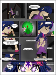 Size: 1024x1365 | Tagged: safe, artist:thespiritshift, human, comic, disney, humanized, kingdom hearts, magic, manga, manga style