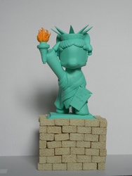 Size: 3000x4000 | Tagged: safe, artist:silverband7, customized toy, hilarious in hindsight, lady liberty, manehattan, statue of friendship, statue of liberty