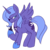 Size: 479x483 | Tagged: safe, artist:lulubell, princess luna, alicorn, pony, g4, female, hoof hold, hoof shoes, jewelry, mare, peytral, s1 luna, simple background, solo, spread wings, tiara, transparent background, wings