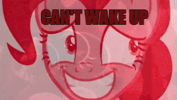 Size: 480x270 | Tagged: safe, pinkie pie, g4, party pooped, animated, bring me to life, context is for the weak, evanescence, female, reaction image, song reference