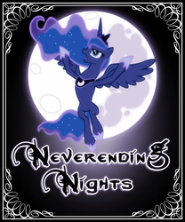 Size: 500x600 | Tagged: safe, artist:grumbeerkopp, princess luna, g4, female, moon, neverwinter nights, parody, solo