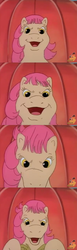 Size: 657x2132 | Tagged: safe, screencap, patch (g1), earth pony, pony, g1, my little pony tales, ponies in paradise, nightmare fuel, out of context