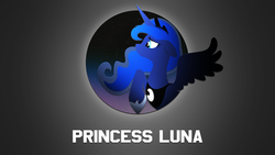 Size: 3840x2160 | Tagged: safe, artist:bluebeasts, princess luna, alicorn, pony, g4, female, high res, mare, minimalist, raised hoof, solo, vector, wallpaper