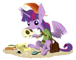 Size: 1080x855 | Tagged: safe, artist:rovaa, twilight sparkle, alicorn, pony, g4, female, mare, skull, solo, twilight sparkle (alicorn)