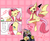 Size: 1023x836 | Tagged: safe, artist:r0cco_d, discord, fluttershy, g4, cute, discobat, female, flutterbat, japanese, male, ship:discoshy, shipping, shyabetes, straight