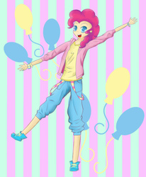 Size: 700x850 | Tagged: safe, artist:patty-plmh, pinkie pie, human, g4, bubble berry, humanized, rule 63, solo
