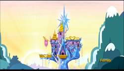 Size: 981x561 | Tagged: safe, screencap, do princesses dream of magic sheep, g4, season 5, discovery family logo, twilight's castle