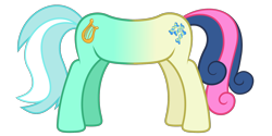 Size: 2048x1024 | Tagged: safe, artist:kmanalli, bon bon, lyra heartstrings, sweetie drops, buttpony, do princesses dream of magic sheep, g4, flank, fusion, lyrabon (fusion), male, meme, pushmi-pullyu, reverse pushmi-pullyu, simple background, simpsons did it, tail, the simpsons, transparent background, vector, wat, what has science done