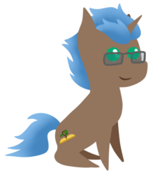 Size: 439x501 | Tagged: safe, artist:timid tracks, oc, oc only, oc:epic tale, pony, unicorn, commission, cute, male, pointy ponies, solo