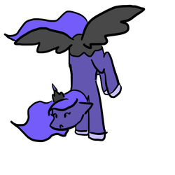 Size: 700x700 | Tagged: safe, artist:artylovr, princess luna, alicorn, pony, g4, butt wings, female, flying, mare, simple background, solo, wings