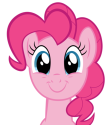 Size: 1358x1600 | Tagged: safe, artist:spellboundcanvas, pinkie pie, earth pony, pony, g4, bust, female, looking at you, portrait, simple background, smiling, smiling at you, solo, transparent background