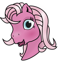 Size: 753x806 | Tagged: safe, pinkie pie, g3, g4, female, simple background, solo