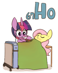 Size: 800x1000 | Tagged: safe, artist:joycall6, part of a set, fluttershy, twilight sparkle, series:joycall6's periodic table, g4, cute, holmium, laser, operation, periodic table, surgery, twiabetes