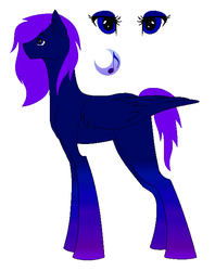 Size: 522x660 | Tagged: safe, oc, oc only, oc:moonglow melody, gradient hooves