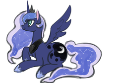 Size: 1200x800 | Tagged: safe, artist:whale, princess luna, g4, female, solo