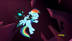 Size: 1920x1080 | Tagged: safe, screencap, rainbow dash, changeling, do princesses dream of magic sheep, g4, out of context