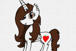 Size: 1542x1028 | Tagged: safe, oc, oc only, oc:apple shimmers, alicorn, original species, pony, timber pony, alicorn oc, brown eyes, brown mane, solo