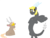 Size: 576x432 | Tagged: safe, artist:oppo, derpy hooves, discord, g4, background pony, doodle or die, ship:derpcord, species swap