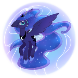 Size: 1240x1235 | Tagged: safe, artist:uncertainstardust, princess luna, do princesses dream of magic sheep, g4, my little pony: friendship is magic, female, solo