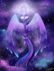 Size: 1024x1365 | Tagged: safe, artist:mapony240, twilight sparkle, alicorn, pony, g4, female, magic, mare, solo, twilight sparkle (alicorn)