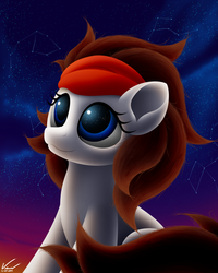 Size: 1600x2000 | Tagged: safe, artist:symbianl, oc, oc only, oc:null, earth pony, pony, solo, space