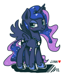 Size: 1564x1768 | Tagged: safe, artist:mrs1989, princess luna, g4, :t, blushing, cute, female, frown, glare, heart, lunabetes, scrunchy face, simple background, solo, spread wings, transparent background, weapons-grade cute