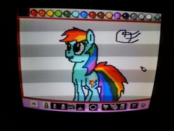 Size: 1280x960 | Tagged: safe, artist:gallifreyanequine, rainbow dash, g4, 1000 hours in mario paint, mario paint, nintendo