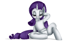 Size: 800x435 | Tagged: safe, artist:saddnesspony, rarity, semi-anthro, g4, arm hooves, armpits