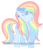 Size: 600x697 | Tagged: source needed, safe, artist:ijessiepone, oc, oc only, oc:pastel prism, pegasus, pony, pastel, rainbow, solo