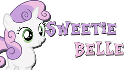 Size: 1280x720 | Tagged: safe, artist:templarhappy, sweetie belle, g4, cute, simple, vector, wallpaper