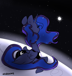 Size: 2923x3078 | Tagged: safe, artist:velexane, princess luna, g4, 30 minute art challenge, female, high res, moon, solo, space