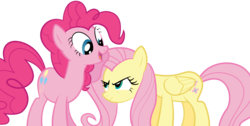 Size: 2843x1434 | Tagged: safe, artist:spellboundcanvas, fluttershy, pinkie pie, g4