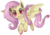 Size: 990x690 | Tagged: safe, artist:uncertainstardust, fluttershy, bat pony, pony, g4, bat wings, female, flutterbat, looking at you, red eyes, simple background, solo, species swap, spread wings, transparent background, wings