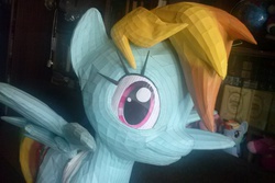 Size: 1296x864 | Tagged: safe, artist:serugei_mtvv, rainbow dash, g4, papercraft