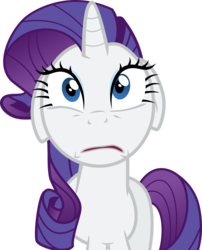 Size: 2920x3619 | Tagged: safe, artist:xebck, rarity, pony, unicorn, do princesses dream of magic sheep, g4, ears back, female, high res, mare, scared, simple background, solo, transparent background, vector