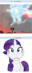 Size: 252x563 | Tagged: safe, rarity, equestria girls, g4, my little pony equestria girls: rainbow rocks, juxtaposition, meta