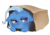 Size: 1024x721 | Tagged: safe, artist:oouichi, trixie, pony, unicorn, g4, chibi, cute, diatrixes, female, hiding, mare, paper bag, simple background, sneaky, solo, sweat, transparent background