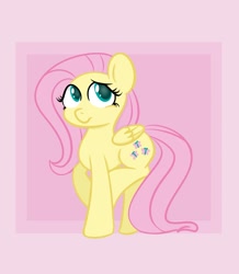 Size: 834x958 | Tagged: safe, artist:flaminbunny, fluttershy, g4, cute, female, series, shy, solo