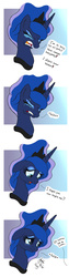 Size: 850x3400 | Tagged: safe, artist:joakaha, princess luna, do princesses dream of magic sheep, g4, crying, dialogue, eyes closed, female, floppy ears, offscreen character, open mouth, sad, scene interpretation, smiling, solo