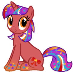Size: 454x464 | Tagged: safe, artist:monkfishyadopts, oc, oc only, oc:pennyspace, base used, gradient hooves, gradient mane, solo, stars, universe pony