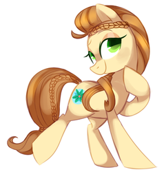 Size: 1024x1077 | Tagged: safe, artist:pepooni, oc, oc only, oc:afrodite, earth pony, pony, solo