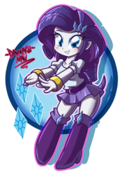 Size: 2800x4000 | Tagged: safe, artist:danmakuman, rarity, human, equestria girls, g4, bracelet, chibi, clothes, cute, danmakuman is trying to murder us, female, raribetes, simple background, skirt, solo, transparent background