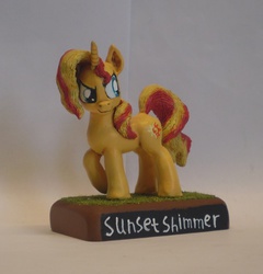 Size: 528x549 | Tagged: safe, artist:ubrosis, sunset shimmer, pony, unicorn, g4, irl, photo, sculpture, solo