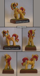 Size: 738x1411 | Tagged: safe, artist:ubrosis, sunset shimmer, pony, unicorn, g4, irl, photo, sculpture, solo