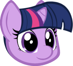 Size: 633x572 | Tagged: safe, artist:paragonaj, part of a set, twilight sparkle, g4, cute, disembodied head, female, head, simple background, solo, transparent background