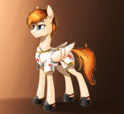 Size: 1024x939 | Tagged: safe, artist:madhotaru, oc, oc only, pegasus, pony, hooves, medic, solo, wings