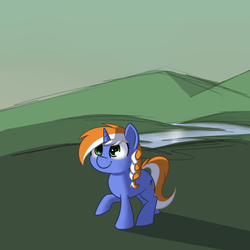 Size: 3000x3000 | Tagged: safe, artist:neuro, oc, oc only, oc:alloy shaper, fallout equestria, high res, solo